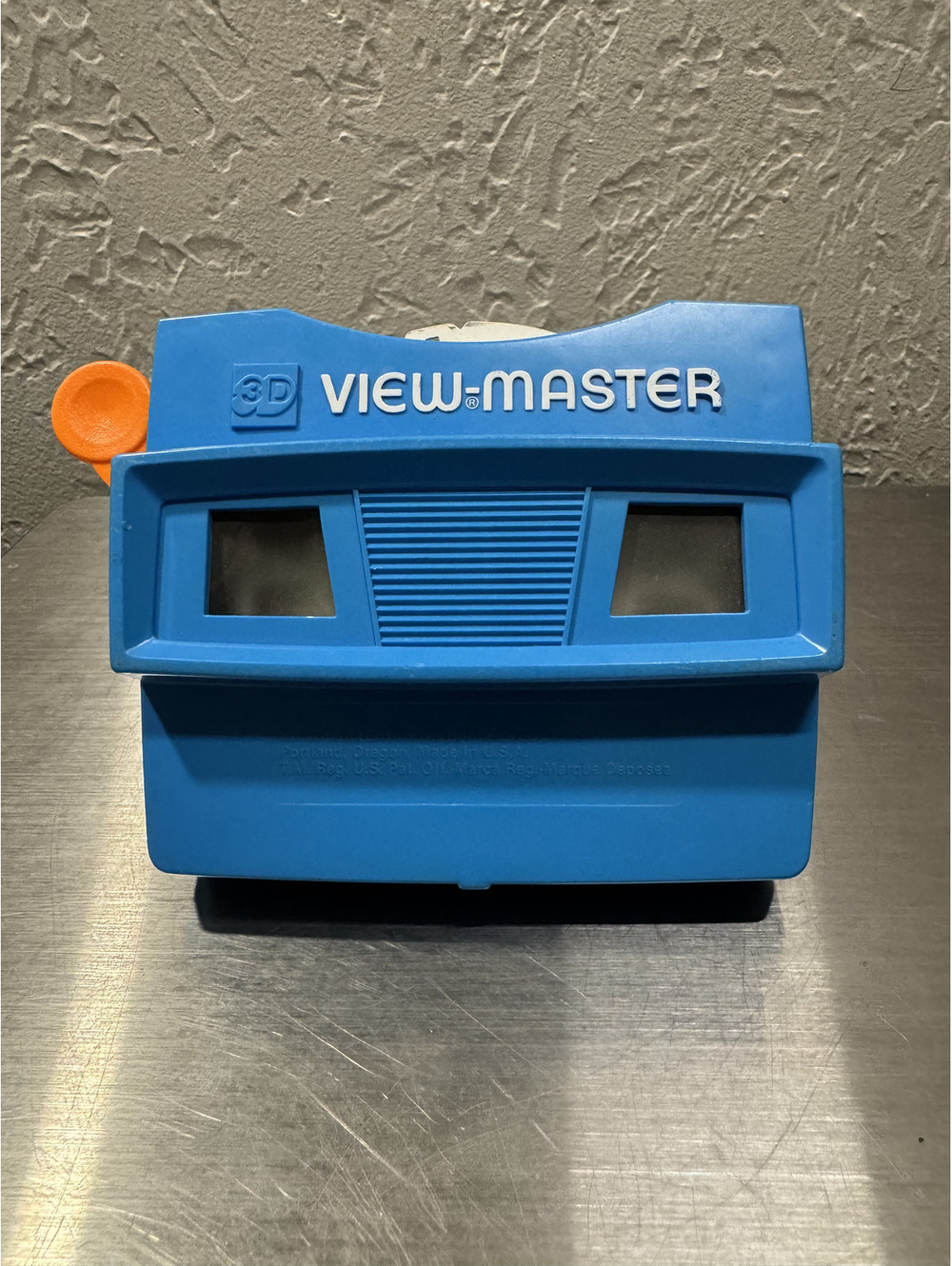 Vintage Blue View-Master model G 3D Viewer w/ Walt Disney's Uncle Scrooge Reel 3